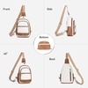 image:imageBOSTANTEN 7L Sling Bag For Women CrossBody Bags Large Cross Body Purse Vegan Leather Sling Backpack for Travel EssentialsBeige