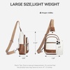 image:imageBOSTANTEN 7L Sling Bag For Women CrossBody Bags Large Cross Body Purse Vegan Leather Sling Backpack for Travel EssentialsBeige