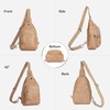 image:imageBOSTANTEN 7L Sling Bag For Women CrossBody Bags Large Cross Body Purse Vegan Leather Sling Backpack for Travel EssentialsBrown