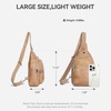 image:imageBOSTANTEN 7L Sling Bag For Women CrossBody Bags Large Cross Body Purse Vegan Leather Sling Backpack for Travel EssentialsBrown