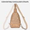 image:imageBOSTANTEN 7L Sling Bag For Women CrossBody Bags Large Cross Body Purse Vegan Leather Sling Backpack for Travel EssentialsBrown