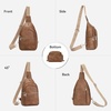 image:imageBOSTANTEN 7L Sling Bag For Women CrossBody Bags Large Cross Body Purse Vegan Leather Sling Backpack for Travel EssentialsDark Brown