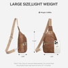 image:imageBOSTANTEN 7L Sling Bag For Women CrossBody Bags Large Cross Body Purse Vegan Leather Sling Backpack for Travel EssentialsDark Brown