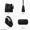 image:imageBOSTANTEN Bucket Bag Soft Vegan Leather Purses for Women Trendy Shoulder Handbags with Separate PouchBlack