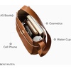 image:imageBOSTANTEN Bucket Bag Soft Vegan Leather Purses for Women Trendy Shoulder Handbags with Separate PouchBrown