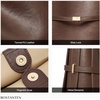 image:imageBOSTANTEN Bucket Bag Soft Vegan Leather Purses for Women Trendy Shoulder Handbags with Separate PouchDark Coffee