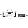 image:imageBOSTANTEN Clear Bag for Stadium Approved Crossbody Purse Handbags for Concerts Sports EventsBlack