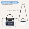 image:imageBOSTANTEN Clear Bag for Stadium Approved Crossbody Purse Handbags for Concerts Sports EventsBlack