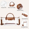 image:imageBOSTANTEN Clear Bag for Stadium Approved Crossbody Purse Handbags for Concerts Sports EventsBrown