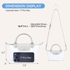 image:imageBOSTANTEN Clear Bag for Stadium Approved Crossbody Purse Handbags for Concerts Sports EventsLight Grey