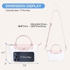 image:imageBOSTANTEN Clear Bag for Stadium Approved Crossbody Purse Handbags for Concerts Sports EventsLight Pink