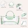 image:imageBOSTANTEN Clear Bag for Stadium Approved Crossbody Purse Handbags for Concerts Sports EventsMint Green