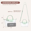 image:imageBOSTANTEN Clear Bag for Stadium Approved Crossbody Purse Handbags for Concerts Sports EventsMint Green