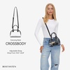 image:imageBOSTANTEN Clear Bag for Stadium Approved Crossbody Purse Handbags for Concerts Sports EventsZ01black