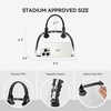 image:imageBOSTANTEN Clear Bag for Stadium Approved Crossbody Purse Handbags for Concerts Sports EventsZ01black