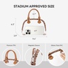 image:imageBOSTANTEN Clear Bag for Stadium Approved Crossbody Purse Handbags for Concerts Sports EventsZ01brown