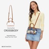 image:imageBOSTANTEN Clear Bag for Stadium Approved Crossbody Purse Handbags for Concerts Sports EventsZ01brown
