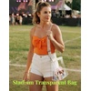 image:imageBOSTANTEN Clear Bag for Stadium Events Approved Crossbody Purse with Adjustable Strap for Concerts FestivalsBeige