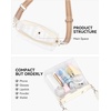 image:imageBOSTANTEN Clear Bag for Stadium Events Approved Crossbody Purse with Adjustable Strap for Concerts FestivalsBeige
