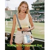 image:imageBOSTANTEN Clear Bag for Stadium Events Approved Crossbody Purse with Adjustable Strap for Concerts FestivalsBlack