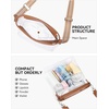 image:imageBOSTANTEN Clear Bag for Stadium Events Approved Crossbody Purse with Adjustable Strap for Concerts FestivalsBrown