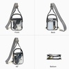image:imageBOSTANTEN Clear Bag for Stadium Events Clear Fanny Pack Durable Crossbody Purse for Sports Concerts Travel Daily OutingsBlack