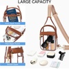 image:imageBOSTANTEN Clear Bag for Stadium Events Clear Fanny Pack Durable Crossbody Purse for Sports Concerts Travel Daily OutingsBrown