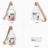 image:imageBOSTANTEN Clear Bag for Stadium Events Clear Fanny Pack Durable Crossbody Purse for Sports Concerts Travel Daily OutingsWhite