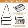 image:imageBOSTANTEN Clear Bag for Women Stadium Approved Clear Bags Crossbody Purse Trendy for Concerts Sports EventsA01black