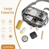 image:imageBOSTANTEN Clear Bag for Women Stadium Approved Clear Bags Crossbody Purse Trendy for Concerts Sports EventsA01black