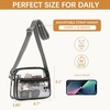 image:imageBOSTANTEN Clear Bag for Women Stadium Approved Clear Bags Crossbody Purse Trendy for Concerts Sports EventsA01black