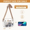 image:imageBOSTANTEN Clear Bag for Women Stadium Approved Clear Bags Crossbody Purse Trendy for Concerts Sports EventsA02white