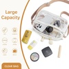 image:imageBOSTANTEN Clear Bag for Women Stadium Approved Clear Bags Crossbody Purse Trendy for Concerts Sports EventsA02white