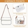 image:imageBOSTANTEN Clear Bag for Women Stadium Approved Clear Bags Crossbody Purse Trendy for Concerts Sports EventsA02white