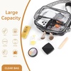 image:imageBOSTANTEN Clear Bag for Women Stadium Approved Clear Bags Crossbody Purse Trendy for Concerts Sports EventsBlackguitar Strap