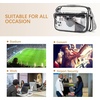 image:imageBOSTANTEN Clear Bag for Women Stadium Approved Clear Bags Crossbody Purse Trendy for Concerts Sports EventsBlackguitar Strap