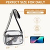 image:imageBOSTANTEN Clear Bag for Women Stadium Approved Clear Bags Crossbody Purse Trendy for Concerts Sports EventsBlackguitar Strap