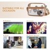 image:imageBOSTANTEN Clear Bag for Women Stadium Approved Clear Bags Crossbody Purse Trendy for Concerts Sports EventsBrownguitar Strap