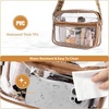 image:imageBOSTANTEN Clear Bag for Women Stadium Approved Clear Bags Crossbody Purse Trendy for Concerts Sports EventsBrownguitar Strap