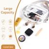 image:imageBOSTANTEN Clear Bag for Women Stadium Approved Clear Bags Crossbody Purse Trendy for Concerts Sports EventsPurpleguitar Strap