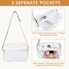 image:imageBOSTANTEN Clear Bag for Women Stadium Approved Clear Bags Crossbody Purse Trendy for Concerts Sports EventsPurpleguitar Strap