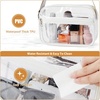 image:imageBOSTANTEN Clear Bag for Women Stadium Approved Clear Bags Crossbody Purse Trendy for Concerts Sports EventsPurpleguitar Strap