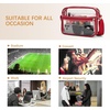 image:imageBOSTANTEN Clear Bag for Women Stadium Approved Clear Bags Crossbody Purse Trendy for Concerts Sports EventsRed