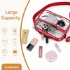 image:imageBOSTANTEN Clear Bag for Women Stadium Approved Clear Bags Crossbody Purse Trendy for Concerts Sports EventsRed