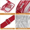 image:imageBOSTANTEN Clear Bag for Women Stadium Approved Clear Bags Crossbody Purse Trendy for Concerts Sports EventsRed