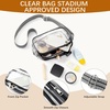 image:imageBOSTANTEN Clear Bag for Women Stadium Approved Clear Bags Crossbody Purse Trendy for Concerts Sports EventsZ01black