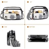 image:imageBOSTANTEN Clear Bag for Women Stadium Approved Clear Bags Crossbody Purse Trendy for Concerts Sports EventsZ01black