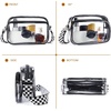 image:imageBOSTANTEN Clear Bag for Women Stadium Approved Clear Bags Crossbody Purse Trendy for Concerts Sports EventsZ03checkered Pattern
