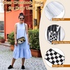 image:imageBOSTANTEN Clear Bag for Women Stadium Approved Clear Bags Crossbody Purse Trendy for Concerts Sports EventsZ03checkered Pattern