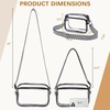 image:imageBOSTANTEN Clear Bag for Women Stadium Approved Clear Bags Crossbody Purse Trendy for Concerts Sports EventsZ03checkered Pattern